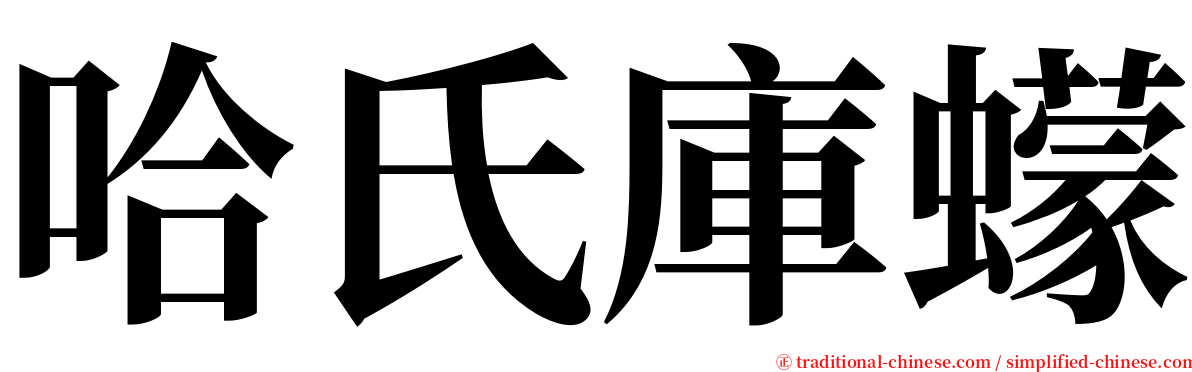 哈氏庫蠓 serif font