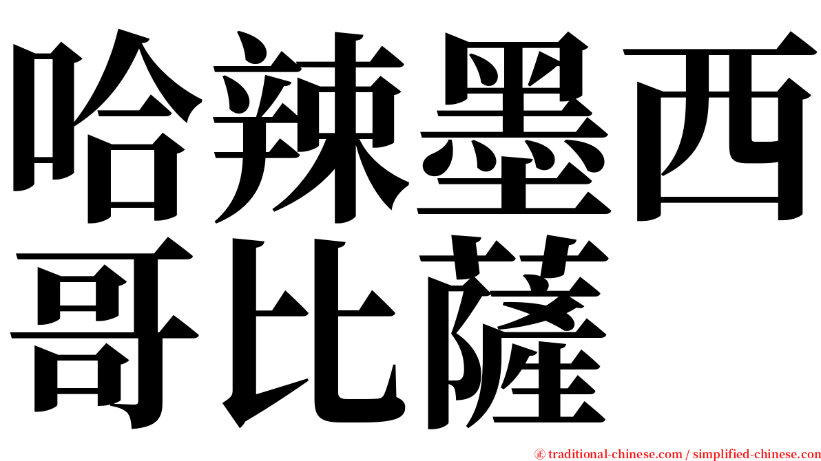 哈辣墨西哥比薩 serif font