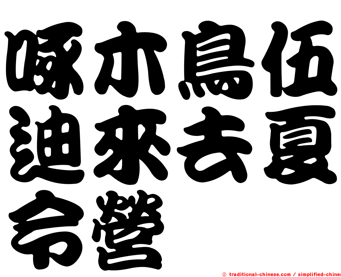 啄木鳥伍迪來去夏令營