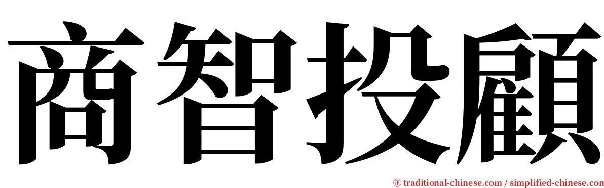 商智投顧 serif font
