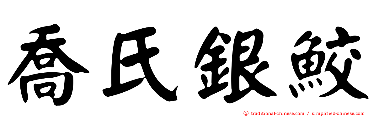 喬氏銀鮫