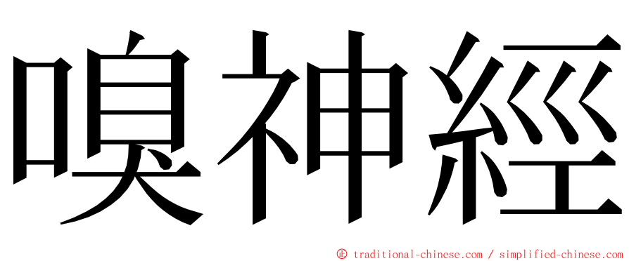 嗅神經 ming font