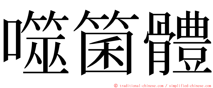 噬箘體 ming font