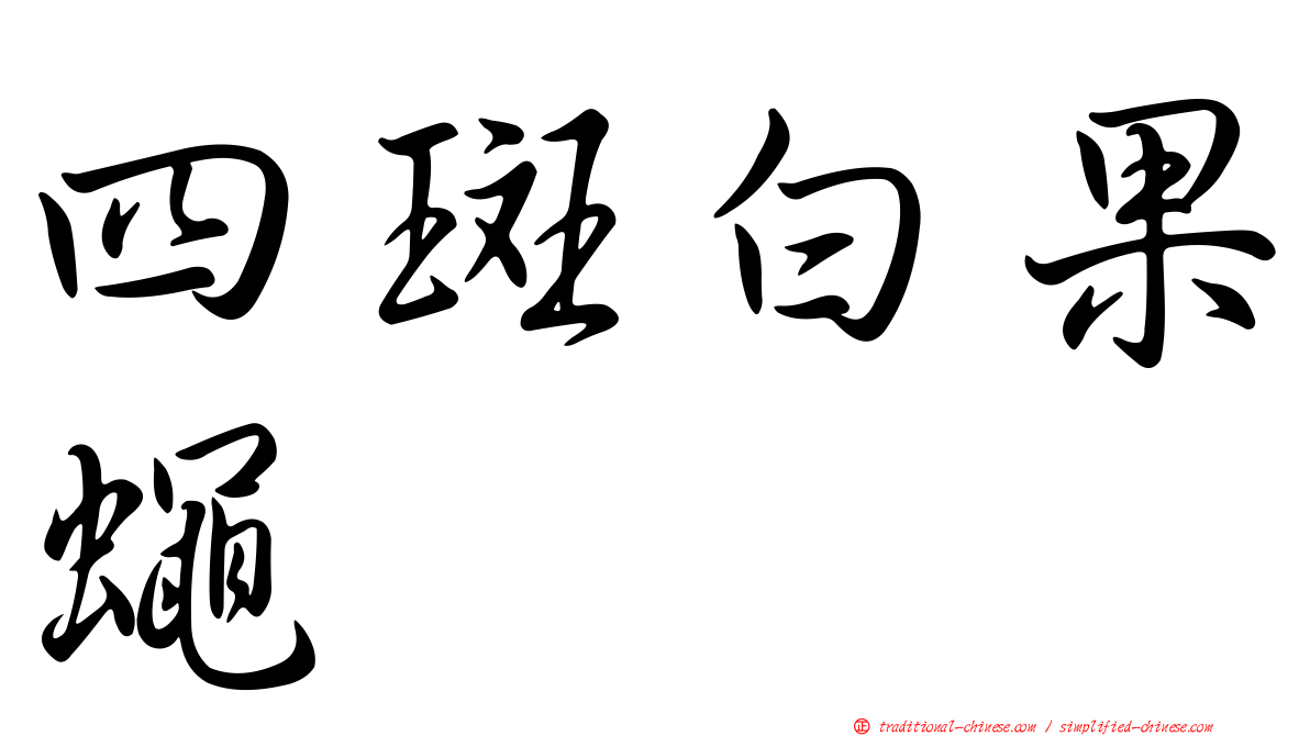 四斑白果蠅