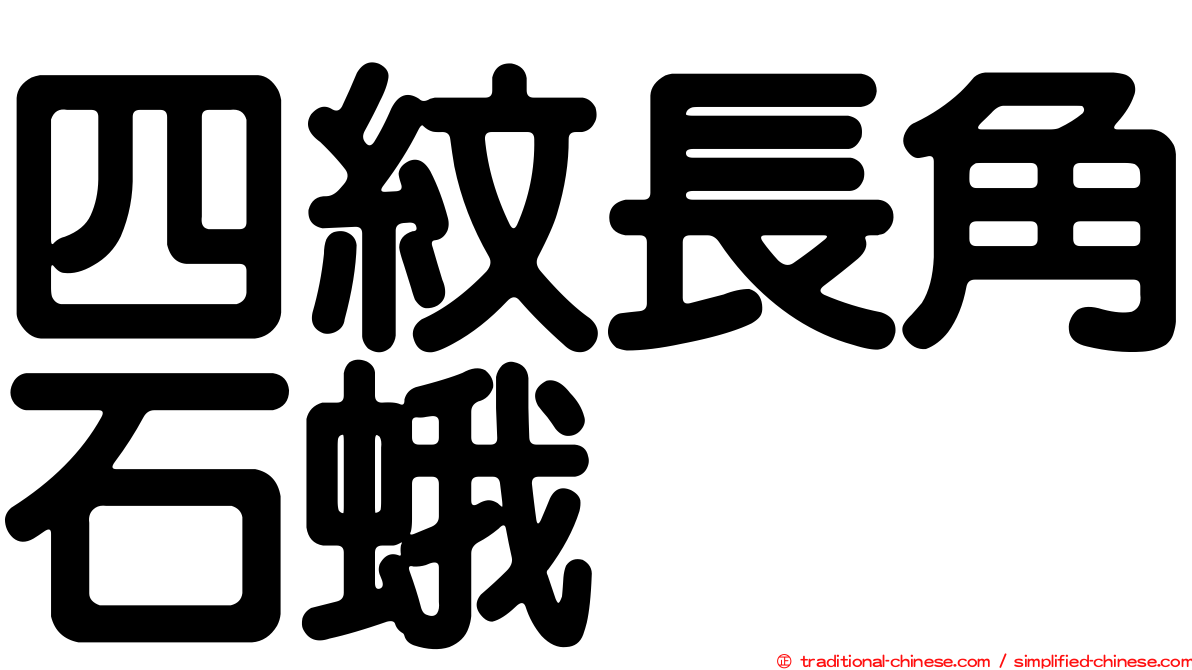 四紋長角石蛾
