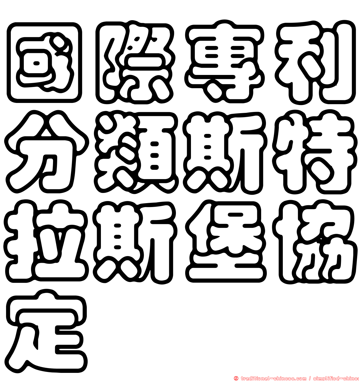 國際專利分類斯特拉斯堡協定