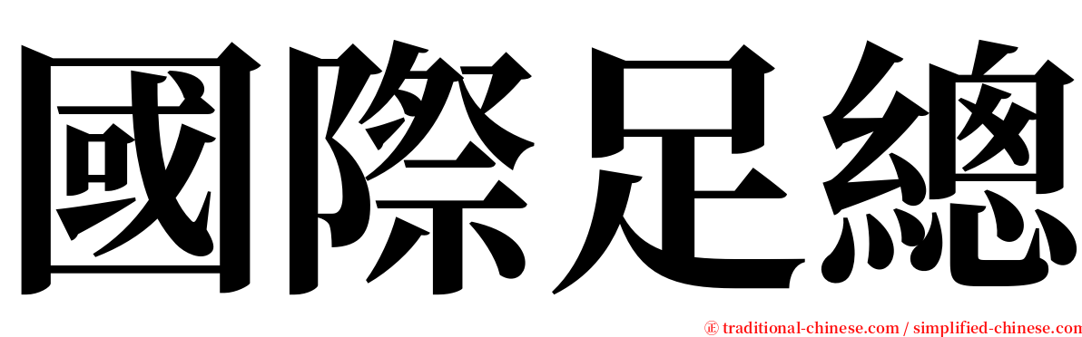 國際足總 serif font