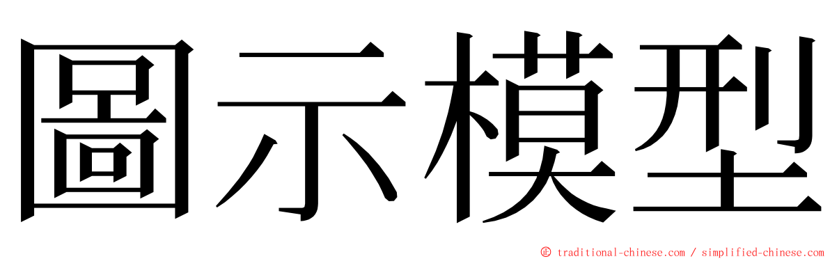 圖示模型 ming font