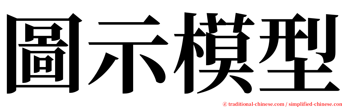 圖示模型 serif font