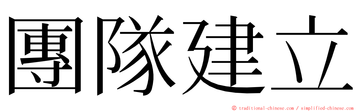 團隊建立 ming font