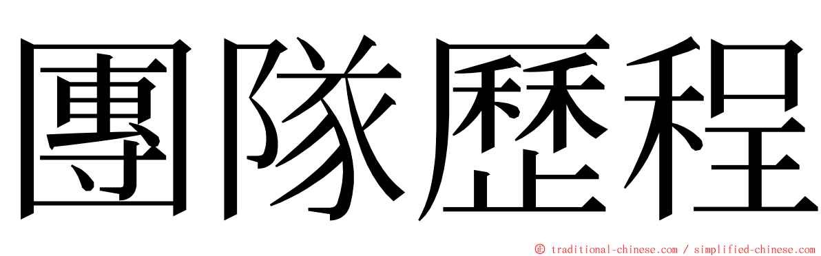 團隊歷程 ming font