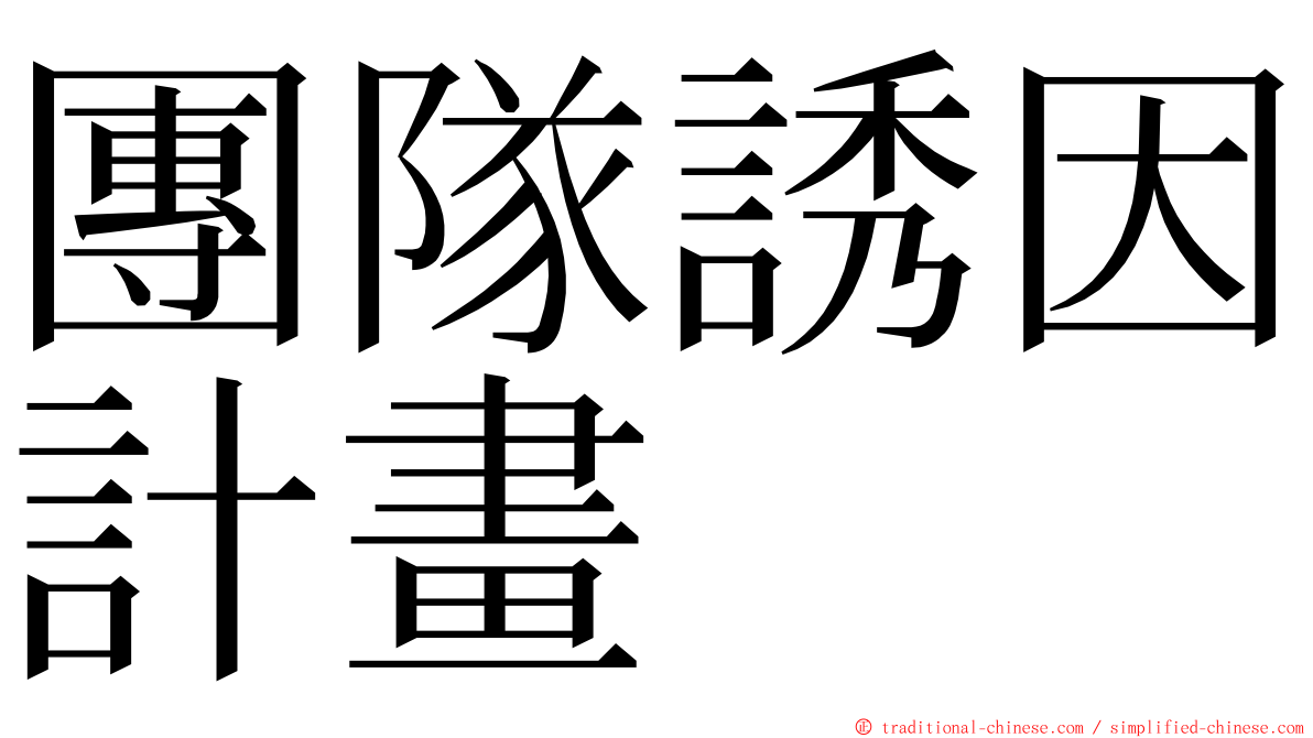 團隊誘因計畫 ming font