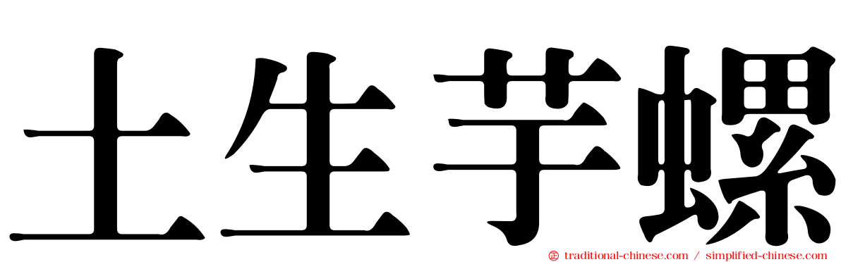 土生芋螺