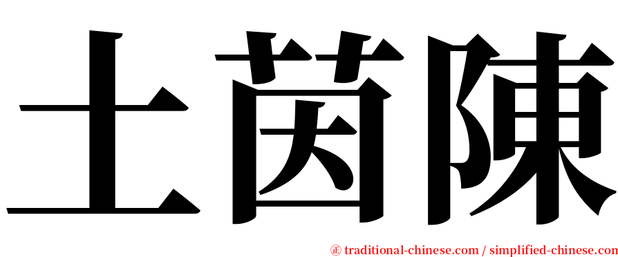 土茵陳 serif font