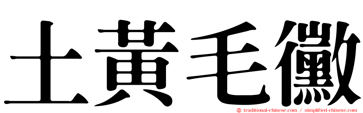土黃毛黴