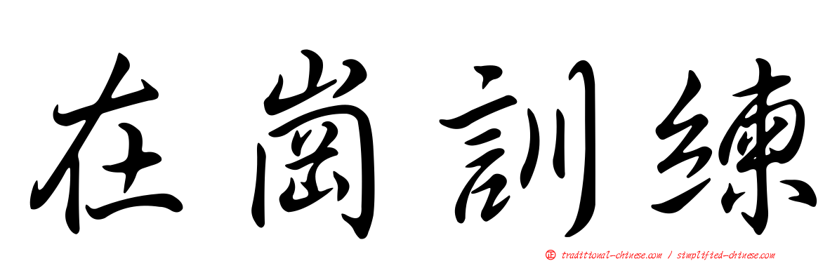 在崗訓練