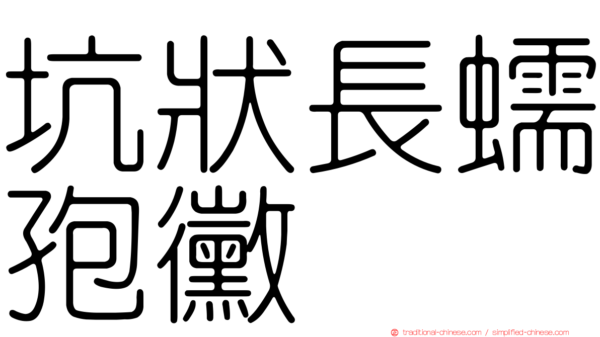 坑狀長蠕孢黴