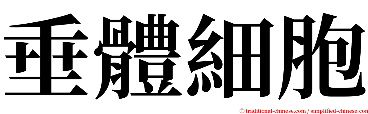 垂體細胞 serif font