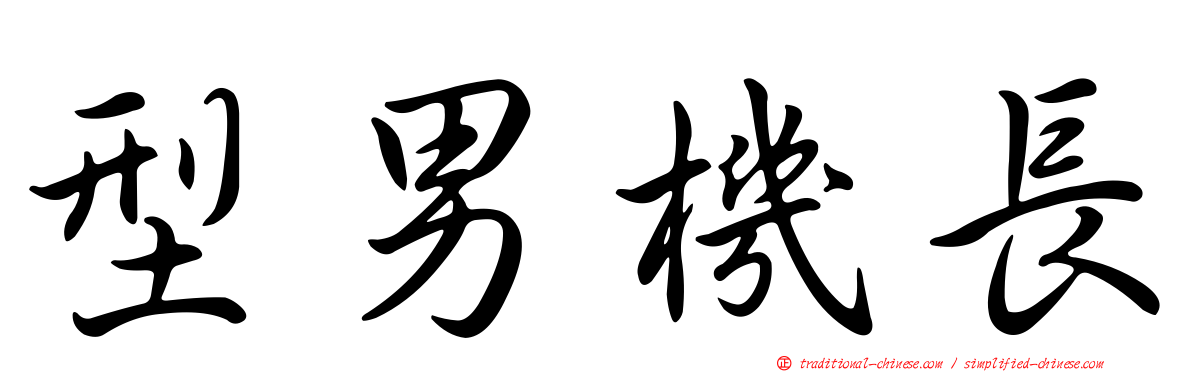 型男機長
