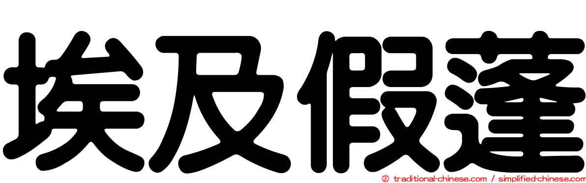 埃及假蓬