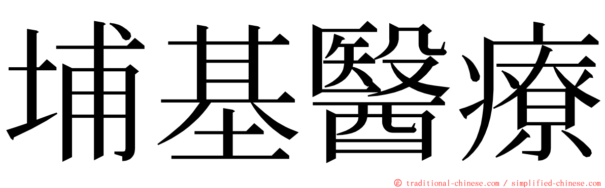 埔基醫療 ming font