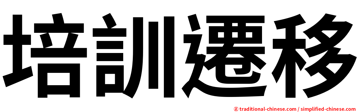 培訓遷移