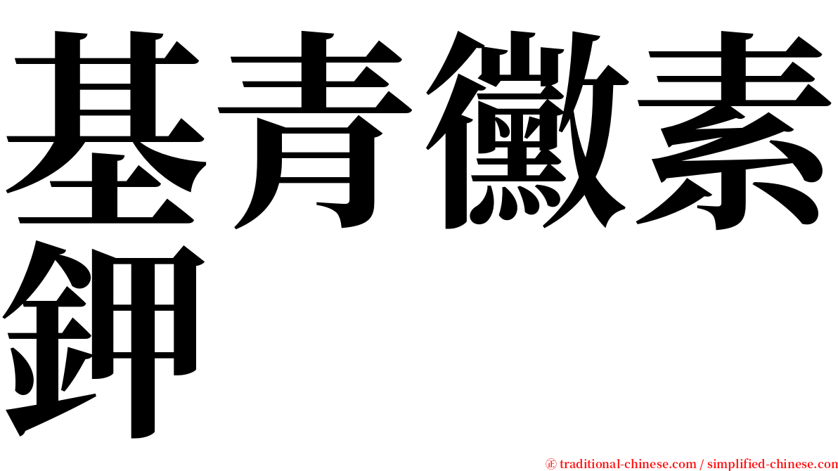 基青黴素鉀 serif font