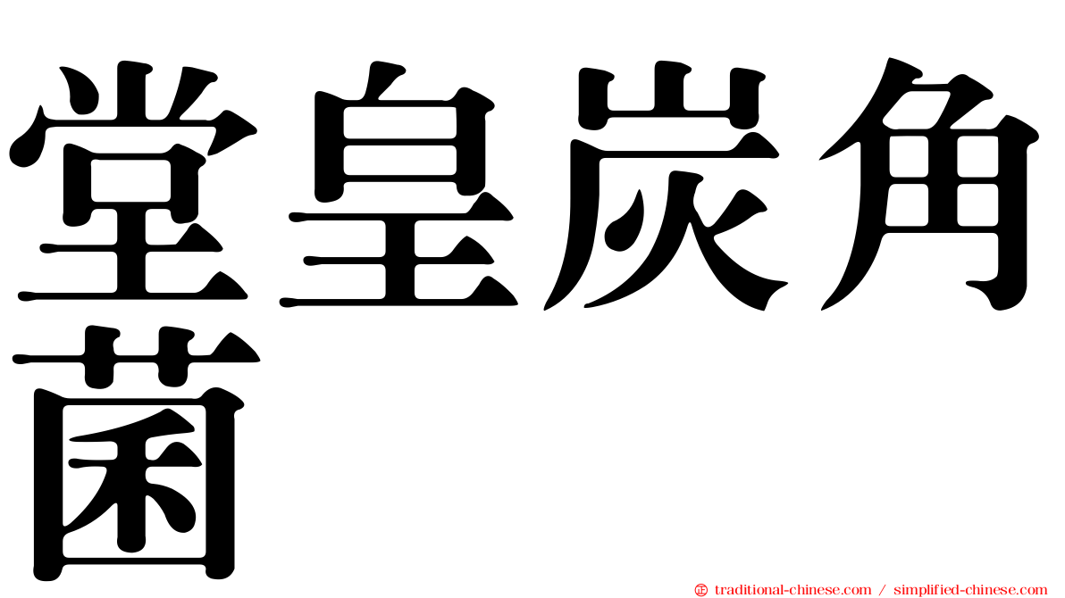 堂皇炭角菌