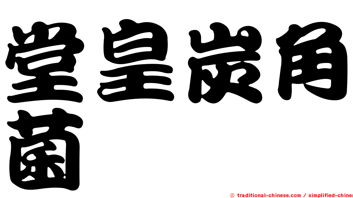 堂皇炭角菌