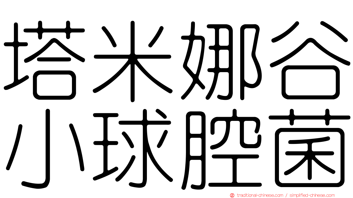 塔米娜谷小球腔菌