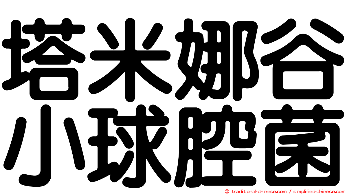 塔米娜谷小球腔菌