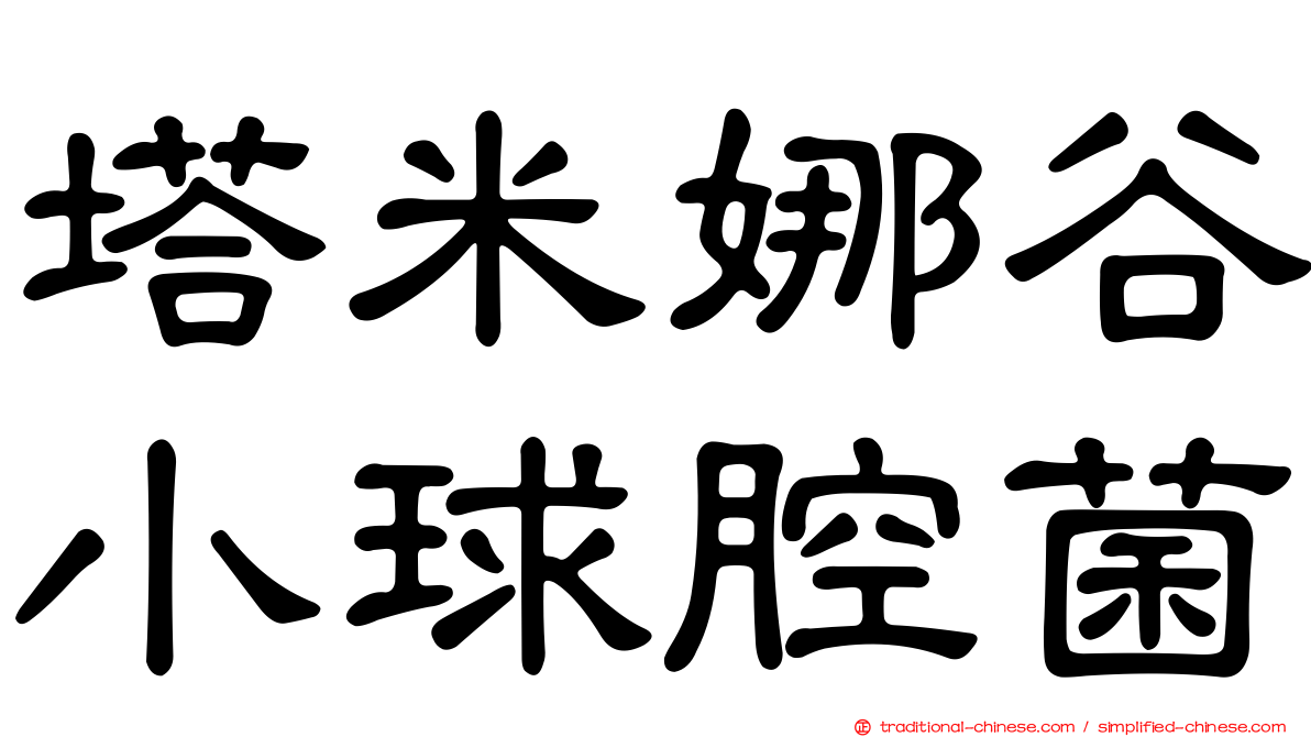 塔米娜谷小球腔菌