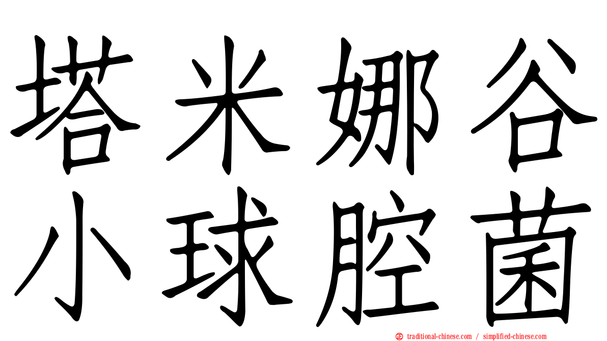 塔米娜谷小球腔菌