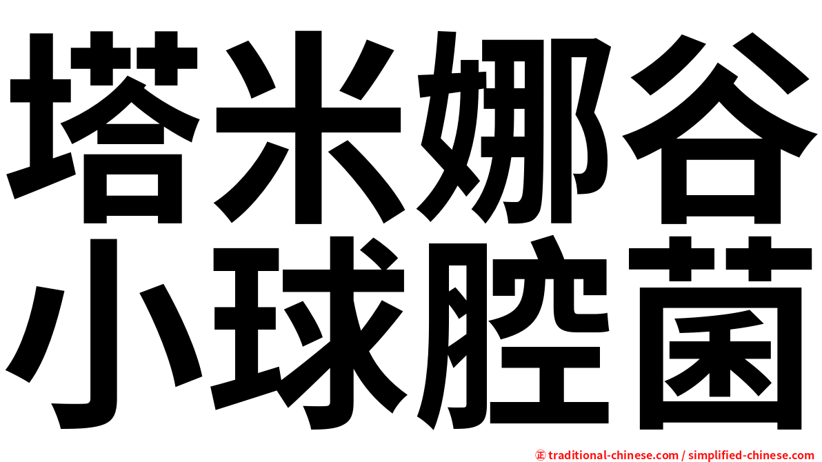 塔米娜谷小球腔菌