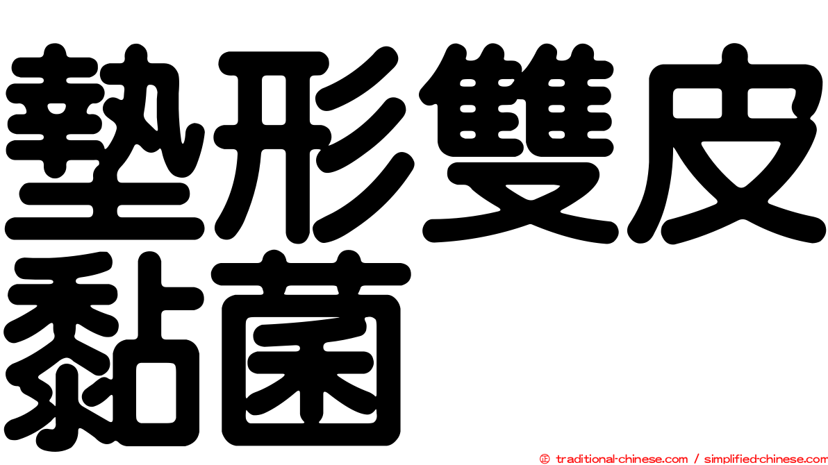 墊形雙皮黏菌