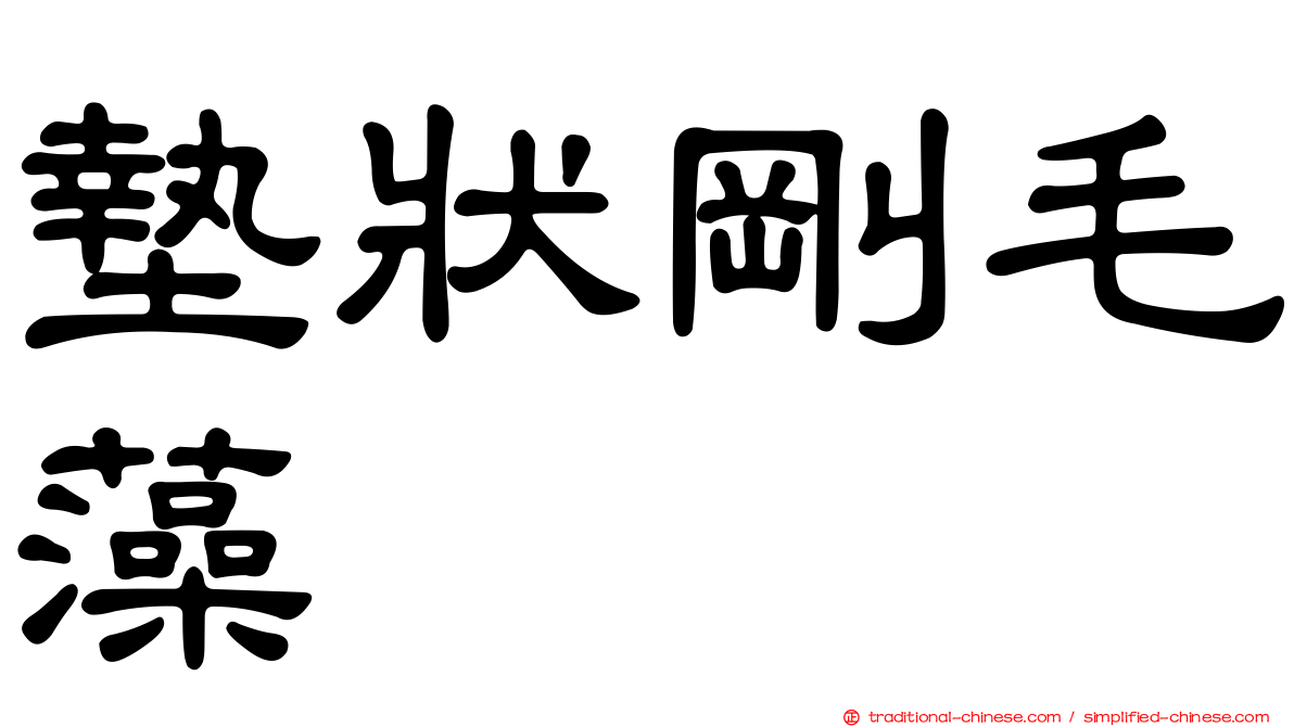 墊狀剛毛藻