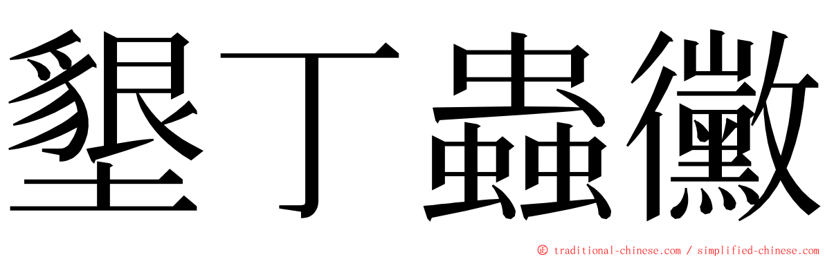 墾丁蟲黴 ming font