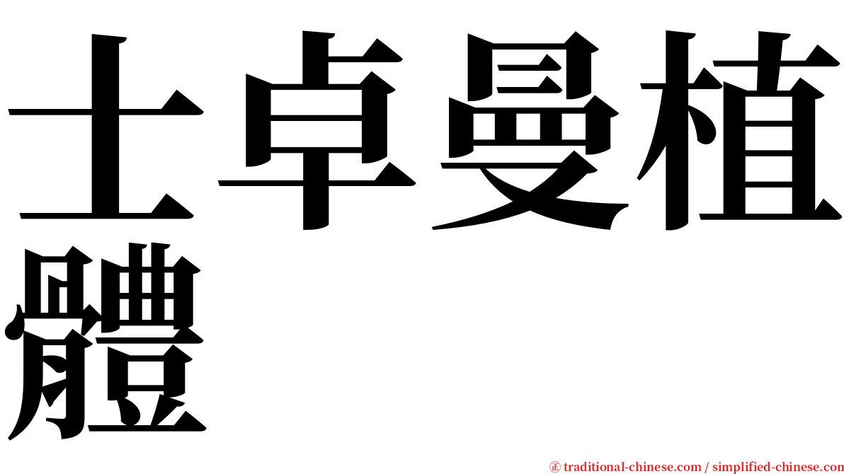 士卓曼植體 serif font