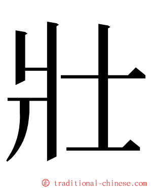 壯 ming font