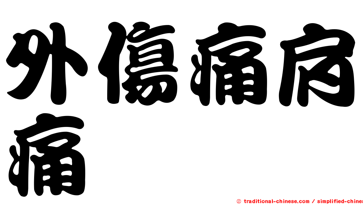 外傷痛肩痛
