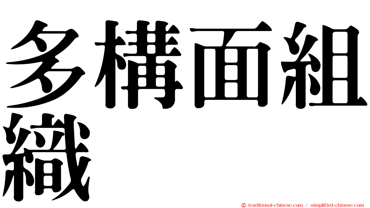 多構面組織