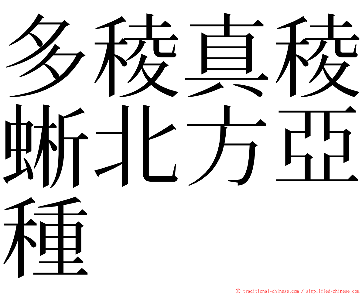 多稜真稜蜥北方亞種 ming font