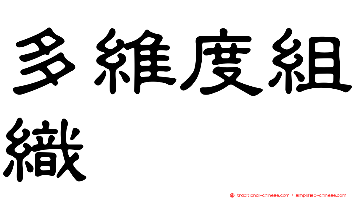 多維度組織