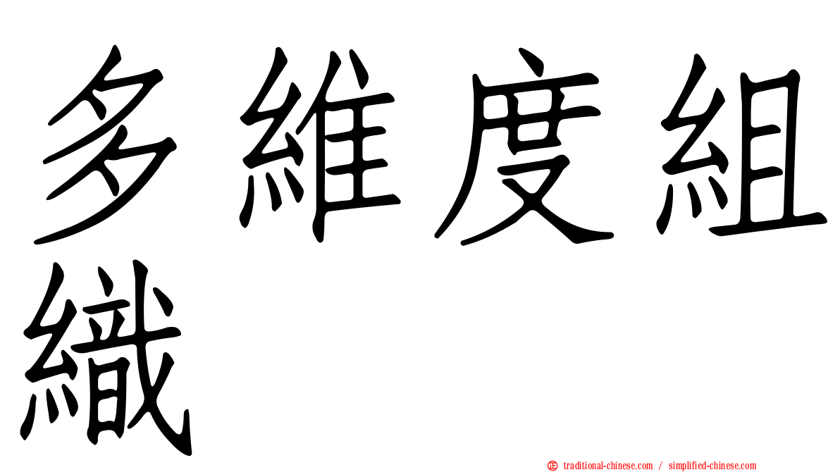 多維度組織