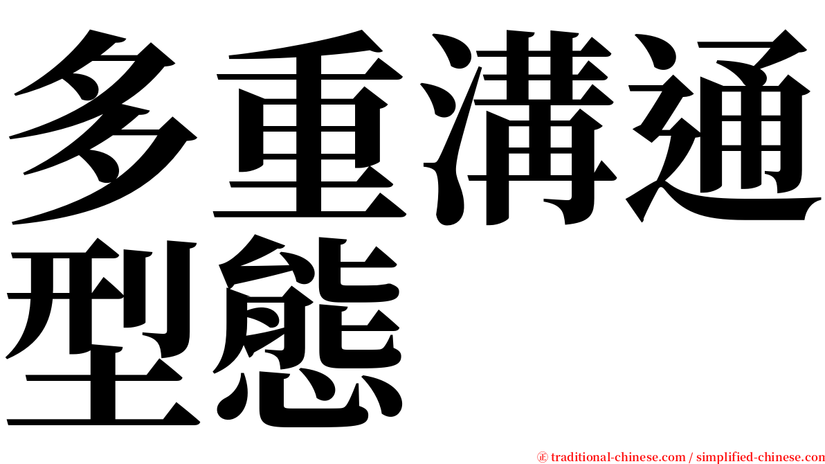 多重溝通型態 serif font