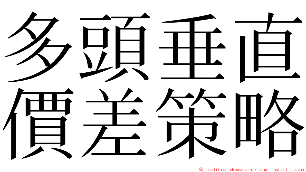 多頭垂直價差策略 ming font