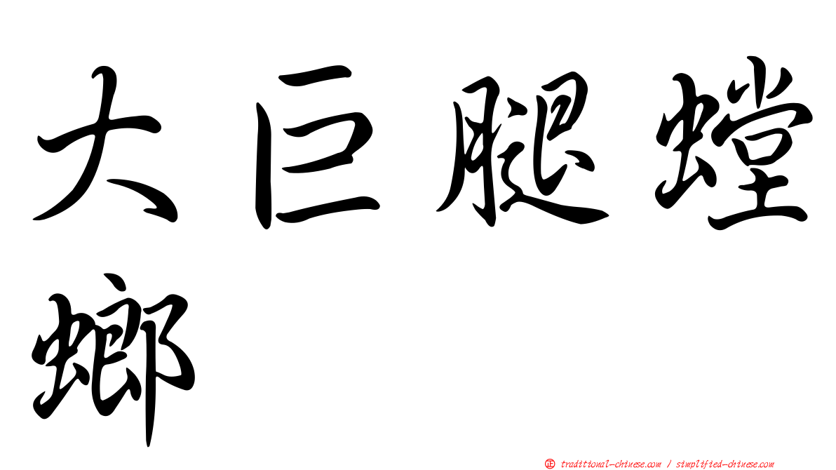 大巨腿螳螂