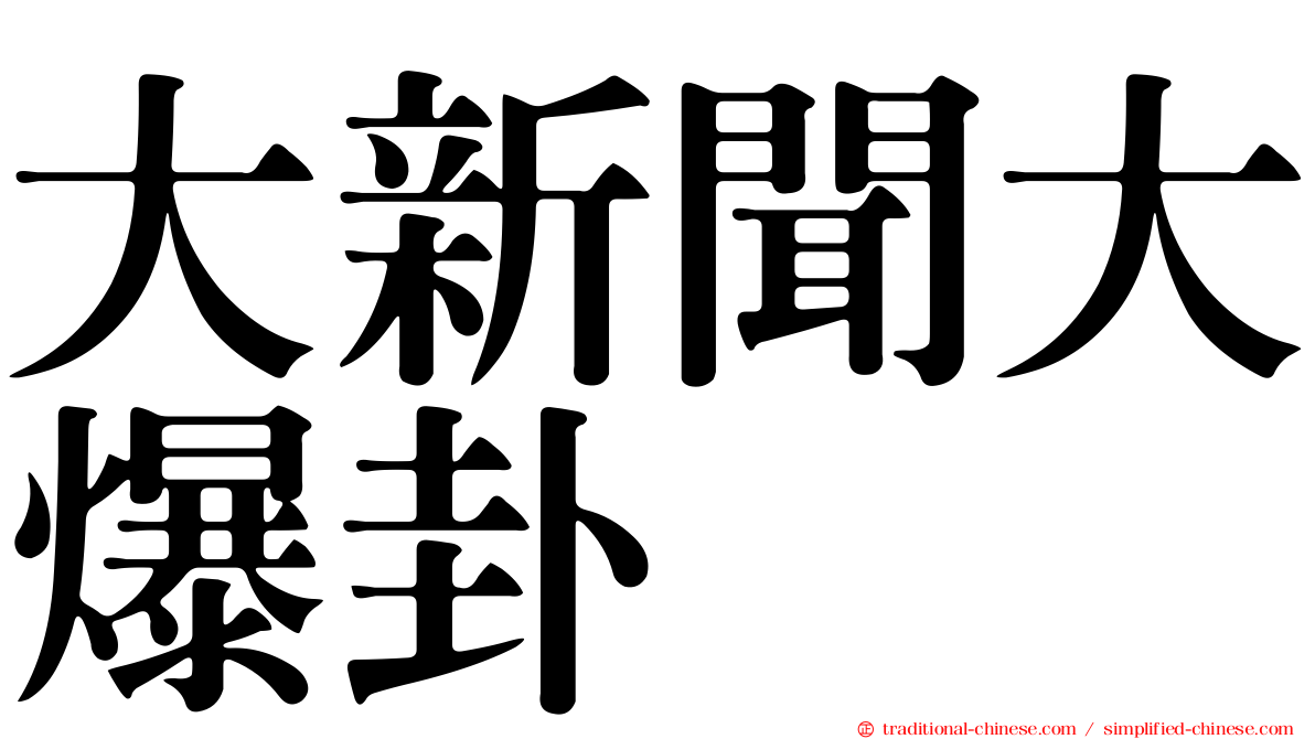 大新聞大爆卦