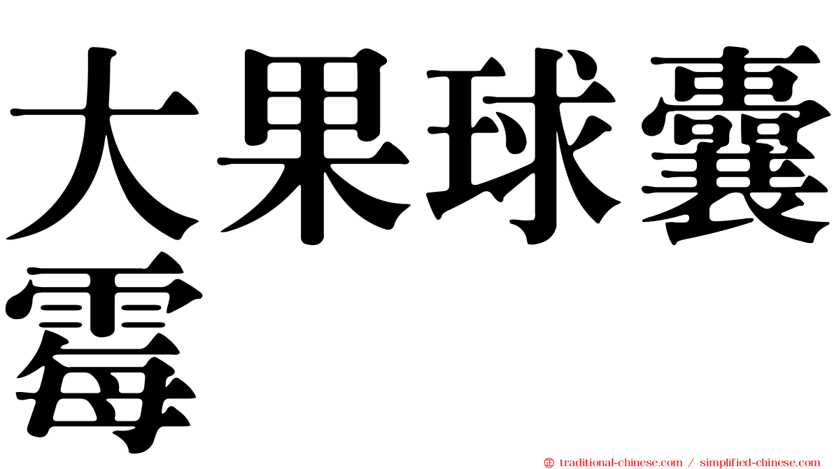 大果球囊霉