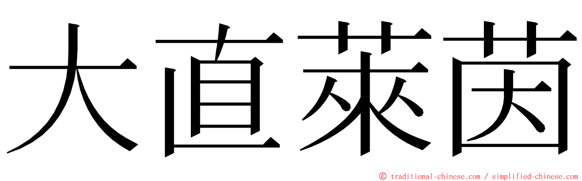 大直萊茵 ming font